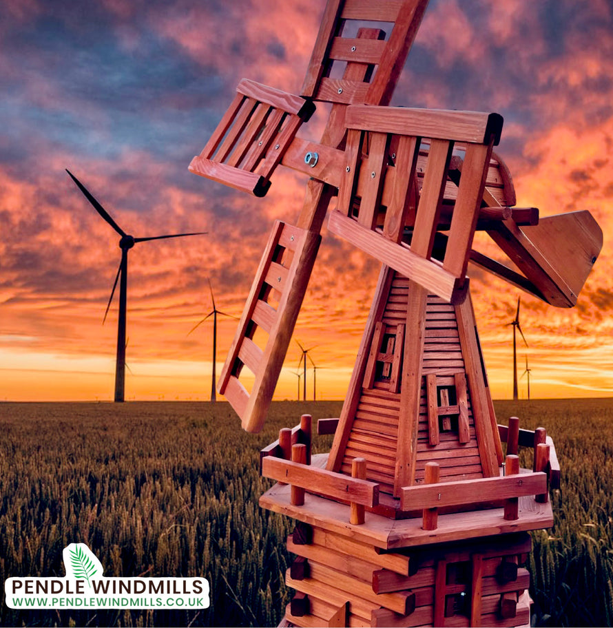 Pendle Windmills - Wooden Garden Windmills - Dutch Design Garden Winmill