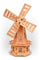 Handcrafted wooden windmill, a charming garden ornament adding rustic elegance and motion to your outdoor space.