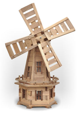 Handcrafted wooden windmills in various sizes and designs - adding rustic charm and movement to your garden from Pendle Windmill