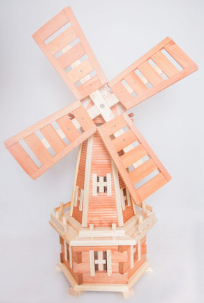 Handcrafted wooden windmills in various designs and sizes - rustic and captivating garden décor Pendle Windmills