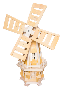 Dutch Design Wooden Garden Windmill - 105cm - WNS3