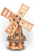 Dutch Design Wooden Garden Windmill - 105cm - WK03